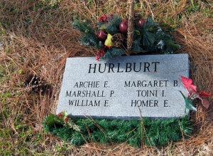 At Pine Forest Cemetary in Mt Dora, Archie Hurlburt, CC's close friend and the manager of Lakeside Inn, was laid to rest in 1950. 