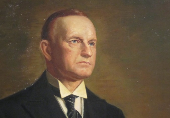 Portrait by Joseph Burgess from the Ercole Cartotto original of President Coolidge