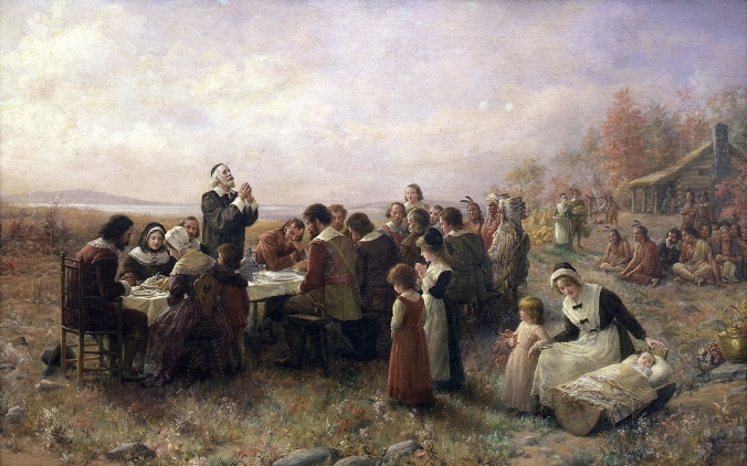Jennie Bunscombe, "The First Thanksgiving," 1914