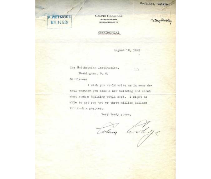 CC letter August 1929