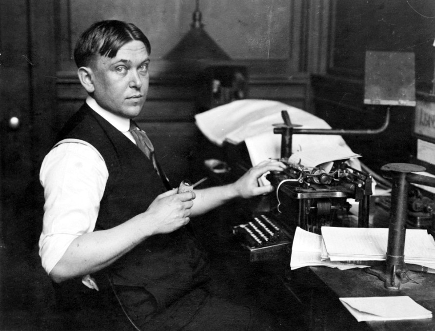 Journalist and critic Henry L. Mencken, the "Sage of Baltimore" 