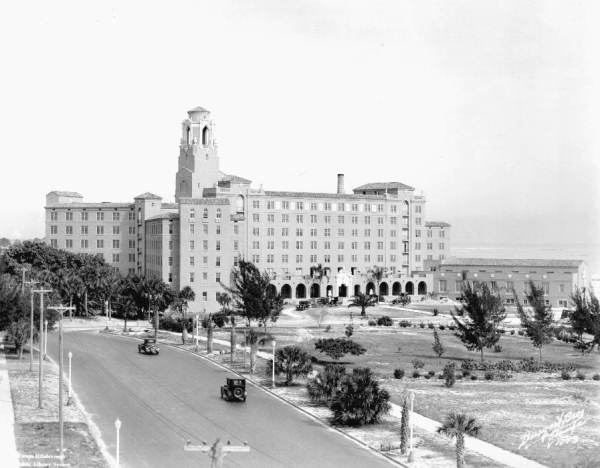 The Hotel in 1926, overlooking Tampa Bay. 