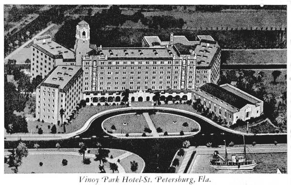 St. Petersburg's Vinoy from the air, 1920s. 
