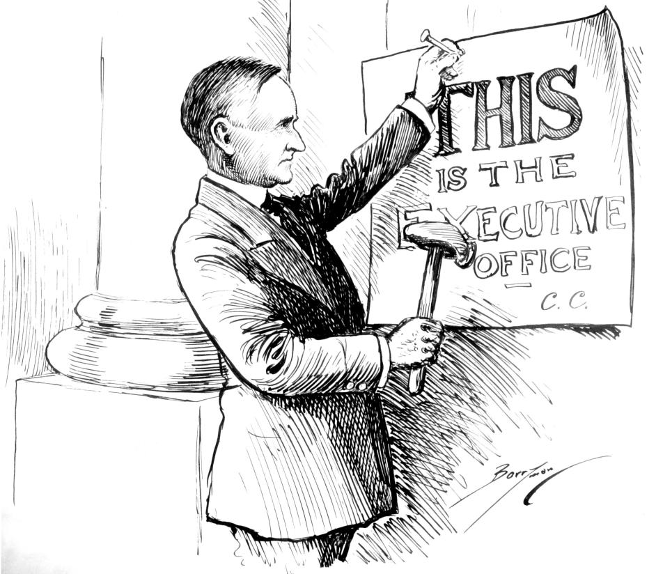 Cartoon by Charles Berryman, February 12, 1924 