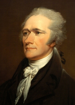 Hamilton by John Trumbull (after portrait done by Giuseppe Ceracchi in 1801) 