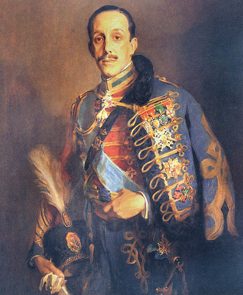 King Alfonso XIII of Spain, painted by Philip Alexius de Laszlo in 1927. De Laszlo also painted a portrait of Coolidge (1926). 