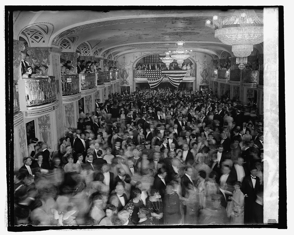Snapshot from the unofficial ball, Inauguration Day, March 4, 1925