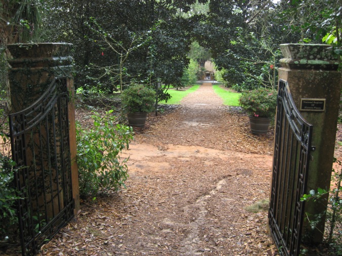 Entrance to Pinewood Estate across from Bok Tower through the Gardens. 