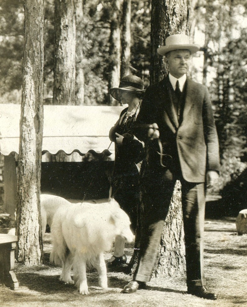 The Coolidges at White Pine Camp, Adirondacks, New York, summer 1926