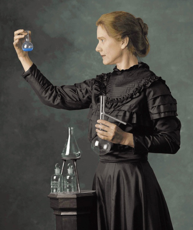 Madame Marie Curie, as portrayed by Susan Marie Frontczak 