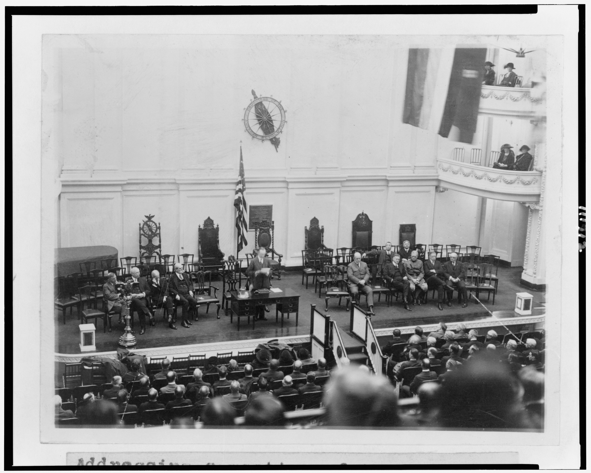 Coolidge speaks at the Budget Meeting in 1923 