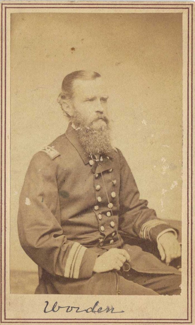 Lieutenant John L. Worden, commander of the Monitor in that historic match between steam-powered ironclads, March 8-9, 1862. 