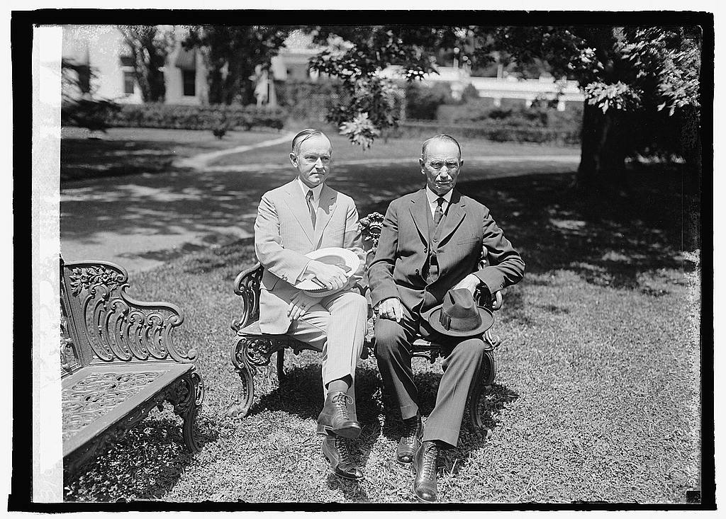 Calvin and his father, John, July 18, 1924 