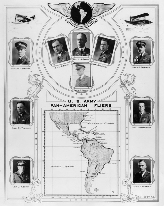 The pilots of the Pan-American Goodwill Flight, 21 December 1926-2 May 1927 