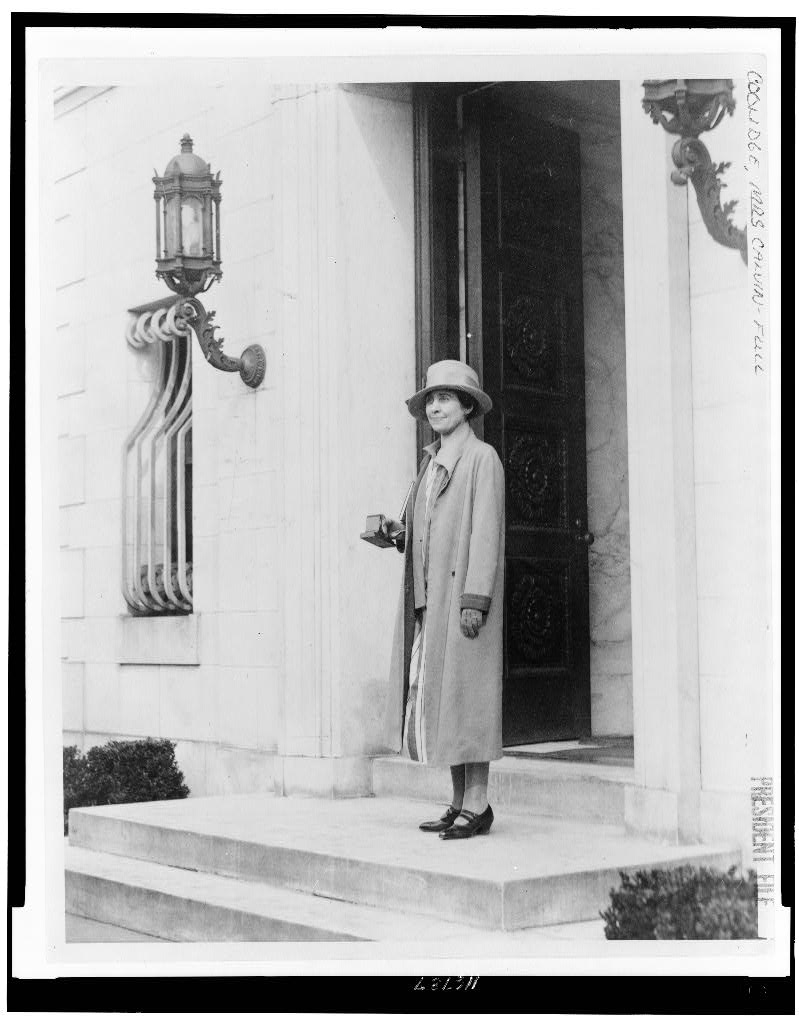 The Coolidge start their gradual move into the Patterson home, spring 1927