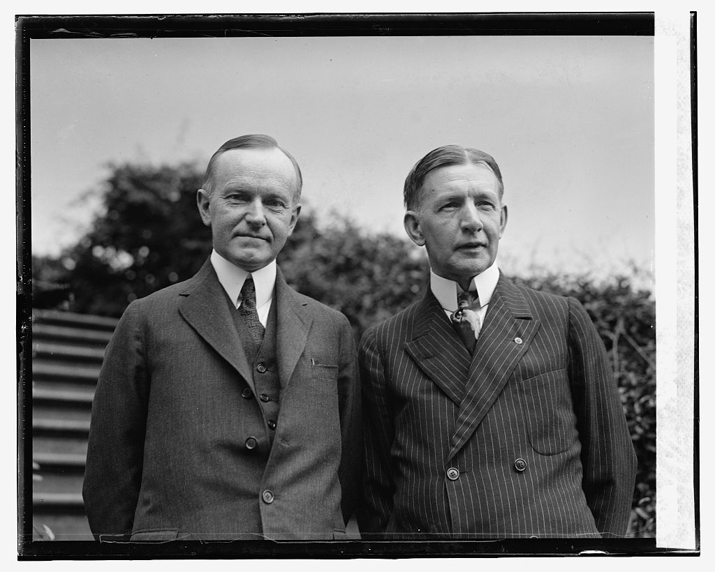 President Coolidge and Vice Presidential running-mate Charles Dawes, July 1924 