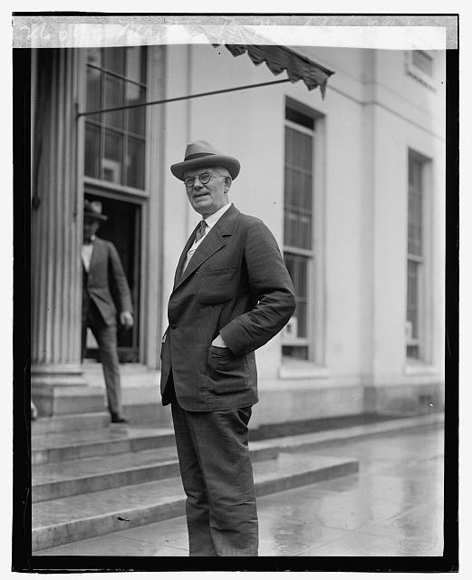 Representative Martin B. Madden (R-IL), chaired the powerful House Appropriations Committee, visiting Coolidge at the White House, September 6, 1923. 