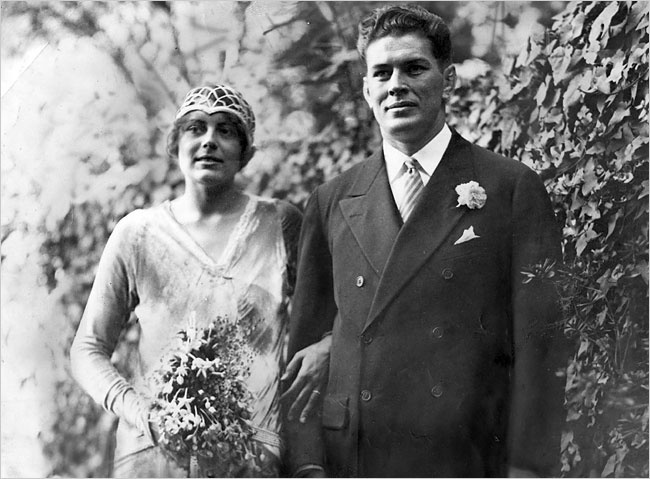Gene Tunney married Polly Lauder upon his retirement from the ring, October 3, 1928. One of the great romantic matches of the 1920s, the Tunneys were married for 50 years, until his death at age 81 in 1978. She would live to see age 100, passing in 2008. 