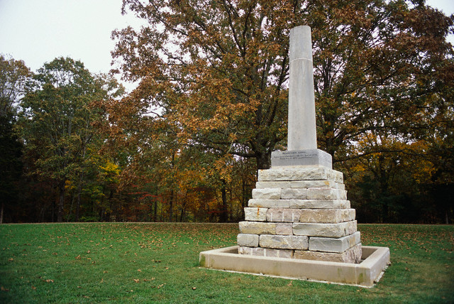 10. Meriwether Lewis National Monument, established February 6, 1925; Gravesite added to the Natchez Trace Parkway in 1961. Courtesy of Connie Ricca/Corbis. 