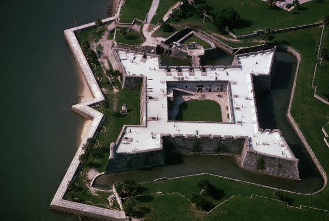 4. Castillo de San Marcos, Saint Augustine, Florida, the Spanish fort built between 1670-1695. Coolidge established it as a National Monument on October 15, 1924. Courtesy of James L. Amos/Corbis. 