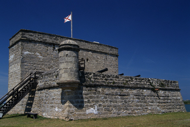 5. Fort Matanzas, Saint Augustine, Florida. The structure was built between 1740 and 1742, fifty plus years after the Castillo de San Marcos. Coolidge signed the Act establishing both as National Monuments the same day, October 15, 1924. Courtesy of Lee Snider/Photo Images/Corbis. 
