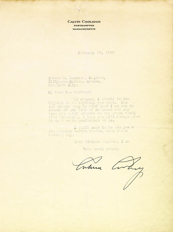 CC letter 2-27-1931