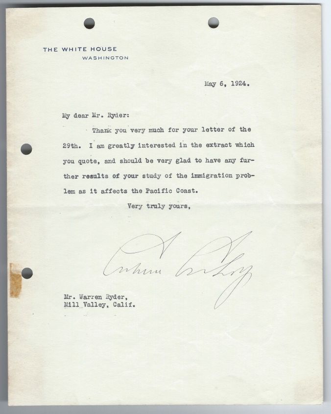 CC letter 5-6-1924