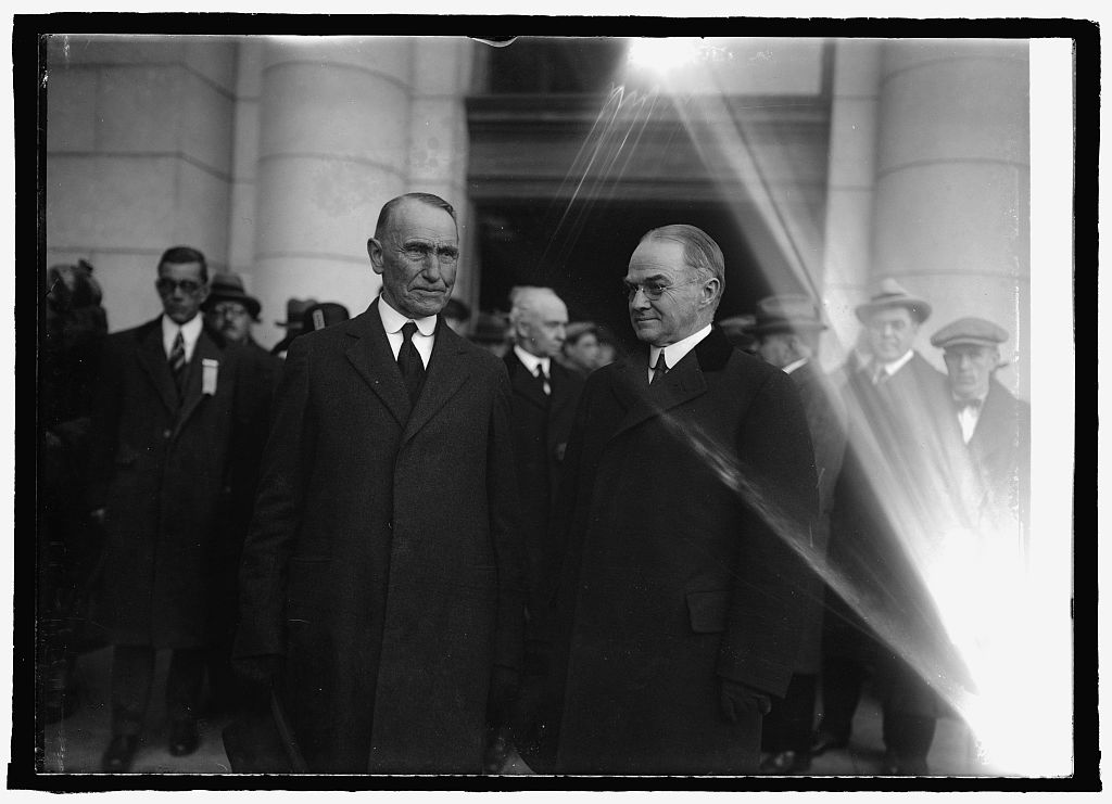 Colonel John Coolidge and Governor Billings of Vermont, March 3, 1925. Courtesy of the Library of Congress. 