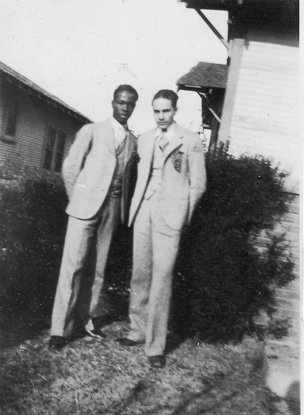 Two young friends during the 1920s