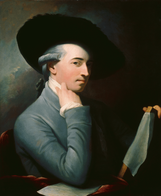 Benjamin West, Self-portrait, 1763. It was West who gave us many of the lush historical scenes of the Revolutionary Era and inspired a generation of artists after him to do the same. 