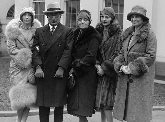 Willebrandt and the Mayer family meeting President Coolidge at the White House, February 3, 1927. 