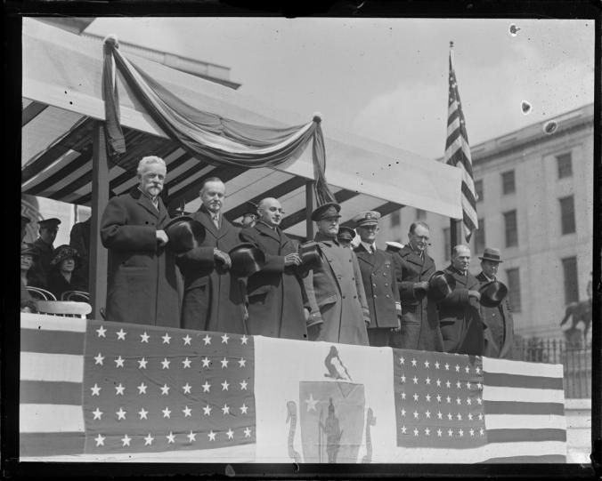 Gov CC on reviewing stand 1919