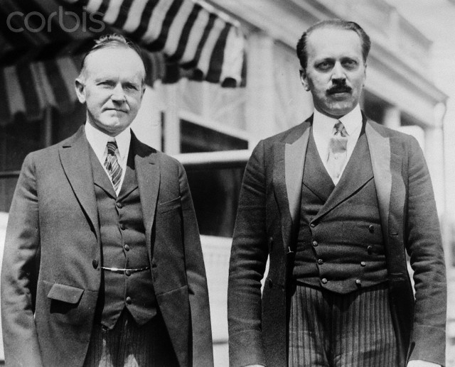 President Coolidge and Alex Skrzynski