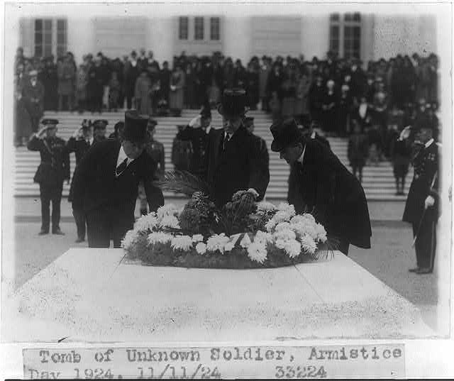 Tomb of Unknown Soldier, Armistice Day, 1924 11-11-1924